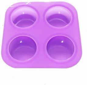 img 2 attached to X-Haibei Basic Plain Round Corner Silicone Soap Bar Mold for Lotion Making Supplies - 2.5 inch Diameter
