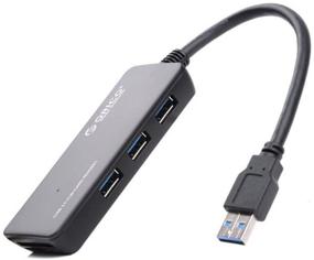 img 3 attached to 🖥️ ORICO USB 3.0 Hub and 5-in-1 TF & SD Card Reader Adapter for iMac, MacBook Air, MacBook Pro, MacBook, Mac Mini, PCs, and Laptops - Black