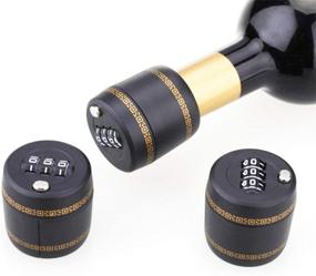 img 2 attached to 🍾 Wine & Liquor Bottle Combination Locks - Keep Your Beverages Secure with (3 pcs) Bottle Password Code Locks (Fits 26mm to 28mm/1.02 to 1.1inch Bottle Mouth)