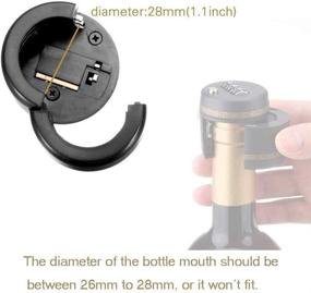 img 3 attached to 🍾 Wine & Liquor Bottle Combination Locks - Keep Your Beverages Secure with (3 pcs) Bottle Password Code Locks (Fits 26mm to 28mm/1.02 to 1.1inch Bottle Mouth)