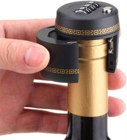 img 1 attached to 🍾 Wine & Liquor Bottle Combination Locks - Keep Your Beverages Secure with (3 pcs) Bottle Password Code Locks (Fits 26mm to 28mm/1.02 to 1.1inch Bottle Mouth)