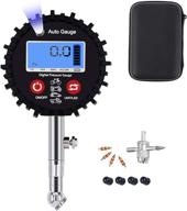 digital tire pressure gauge 200 psi with led voltmeter- heavy duty logo