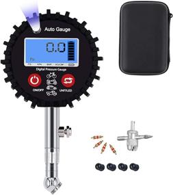 img 4 attached to Digital Tire Pressure Gauge 200 PSI With LED Voltmeter- Heavy Duty