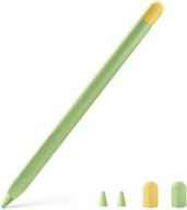 🍏 gudou duotone case cover silicone sleeve skin for apple pencil 2nd generation - full protection (matcha green) - with cap & tip cover logo