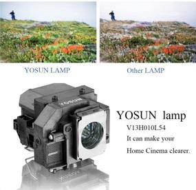 img 3 attached to Лампа проектора YOSUN V13H010L54 V13H010L58 для Epson ELPLP54 ELPLP58: идеальная замена лампы для проекторов PowerLite Home Cinema & EB Series.