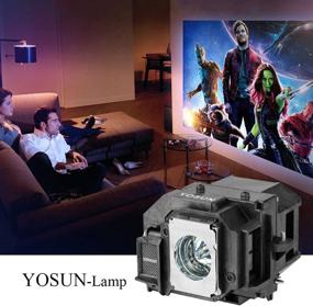 img 1 attached to Лампа проектора YOSUN V13H010L54 V13H010L58 для Epson ELPLP54 ELPLP58: идеальная замена лампы для проекторов PowerLite Home Cinema & EB Series.