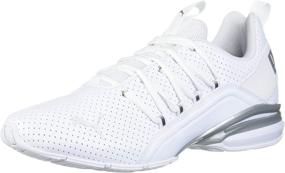 img 4 attached to PUMA Axelion Sneaker: Stylish White Silver Men's Shoes for the Fashion-Forward