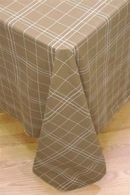 img 1 attached to Premium Flannel Tablecloth 52 Inch x 70 Inch Rectangle – Elegant & Durable