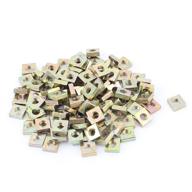 🔩 100pcs bronze tone zinc plated square nuts (m3x5.5mmx2mm) by uxcell logo