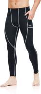 🏃 apollo walker men's compression pants - athletic leggings cycling tights for workout, running, yoga - cool dry baselayer with pockets логотип