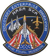 🚀 nasa sca patch: discover enterprise endeavour - the final mission logo