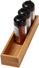 img 3 attached to 🎍 Bamboo Kitchen Drawer Organizer: YBM Home Storage Box, 3x9x2 Inch 322 - Efficient and Stylish