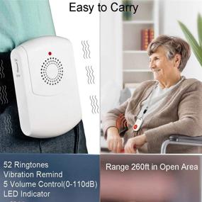 img 1 attached to Wireless Nurse Alert System with 2 Portable Pagers for Elderly Care