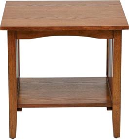 img 2 attached to Premium Brown/Ash Finish Sierra Solid Wood End Table by OSP Designs - Office Star