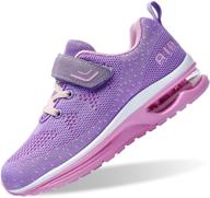 romensi lightweight breathable athletic sneakers for girls - perfect for sports logo