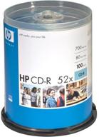 💿 hp 52x 700mb cdr 100 pack spindle - high-speed cd-rs for data storage logo