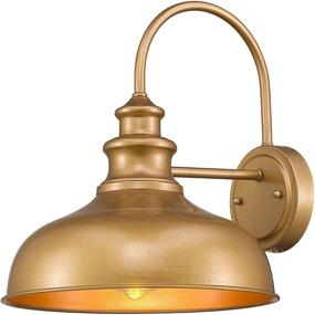 img 4 attached to 🏠 Zeyu Modern Indoor Gooseneck Barn Light Fixture, 11" Gold Finish, 02A390 AG