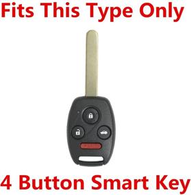 img 1 attached to 🔑 Rpkey Silicone Key Fob Cover Case: Premium Protector Replacement for Honda Accord Crosstour CR-V Civic Element Pilot OUCG8D-380H-A N5F-S0084A N5F-A05TAA (Gules)