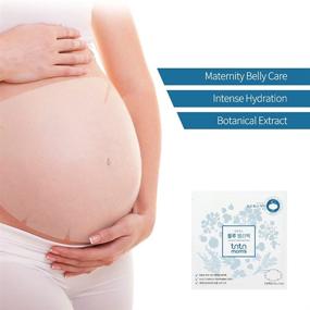 img 2 attached to 🤰 TNTN MOM’S – Pregnancy Skin Blue Belly Sheet Mask: Stretch Marks & Maternity Scar Care (10 Packs), Soothing Hydration, Non-Toxic & Fragrance-Free, Plant-Based Essence, 17.6 oz