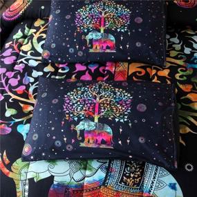 img 1 attached to NTBED Bohemian Comforter Mandala Elephant
