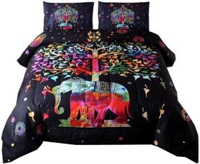 img 4 attached to NTBED Bohemian Comforter Mandala Elephant