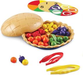 img 1 attached to Learning Resources Super Sorting Pie: 68-Piece Fine Motor Toy for Counting, Color Recognition, Pretend Play, and Educational Fun. Ideal for Toddlers (Ages 3+)
