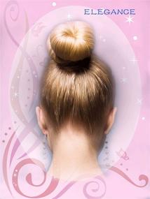 img 2 attached to Hair Bun Maker Set - 2 Small, 2 Medium, 2 Large Hair Doughnut Shapers for Girls - Golden Color