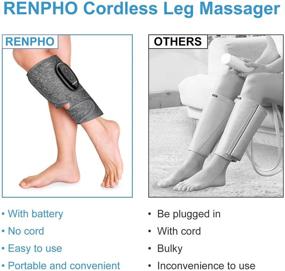 img 3 attached to ✨ RENPHO Cordless Calf Foot Massager for Circulation, Athletes' Leg Massager to Relieve Soreness and Muscle Relaxation, Leg Pain Relief - Ideal Gift for Mom and Dad (1 PC)