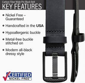 img 3 attached to Carbon Fiber Wide Black Belt