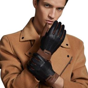 img 3 attached to 🧤 FIORETTO Touchscreen Gloves: Experience Genuine Leather at your Fingertips