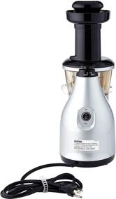 img 2 attached to 🥕 Efficient and Stylish: Omega Vertical Low Speed Juicer, 150-Watt in Sleek Silver Finish