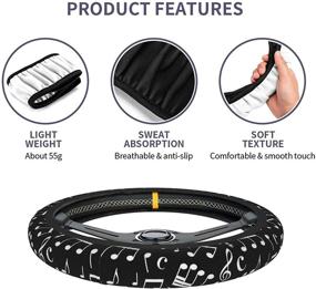 img 1 attached to Universal Accessories Anti Slip Breathable Protector Interior Accessories for Steering Wheels & Accessories