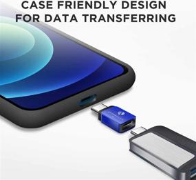 img 3 attached to 🔌 Продление Afterplug Type-C: 2 шт. адаптер USB-C женский - мужской для чехла Otterbox Lifeproof - Thunderbolt 3 совместим с MacBook Pro, iPad Pro, Samsung Galaxy DEX, DJI