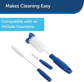 img 1 attached to 🐾 Optimized Cleaning Kit for PetSafe Drinkwell Dog and Cat Water Fountain - Includes 3 Brushes for Most Pet Fountains - Long-lasting, Rust-Resistant Material