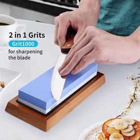 img 2 attached to Ultimate Dprofy Knife Sharpening Stone Set: Achieve Razor-Sharp Blades Effortlessly!