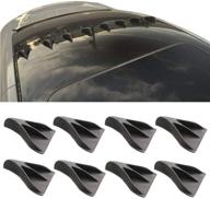 enhance aerodynamics with top10 racing carbon fiber vortex generators rooftop shark fins spoiler wing kit - 8pcs car suv universal design logo