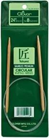 img 2 attached to 🧶 Takumi Bamboo Circular Knitting Needles - 24-Inch Size 8 by CLOVER 3016/24-8