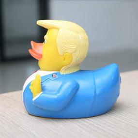 img 3 attached to 🐤 Playful and Fun Baby Bath Toys: Trump Rubber Squeak Bath Duck - Perfect for Kids Gift, Birthdays, Baby Showers, and Bath Time Fun!
