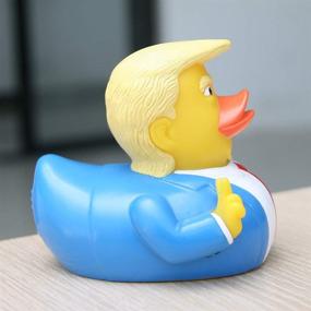 img 2 attached to 🐤 Playful and Fun Baby Bath Toys: Trump Rubber Squeak Bath Duck - Perfect for Kids Gift, Birthdays, Baby Showers, and Bath Time Fun!