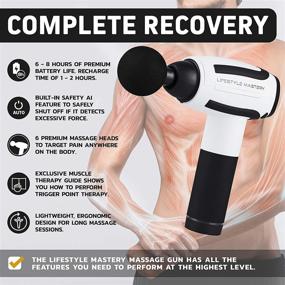 img 2 attached to 💪 Revitalize Your Body and Mind with the Lifestyle Mastery Muscle Therapy Massage Gun: Powerful Deep Tissue Percussion Massager for Ultimate Pain Relief and Relaxation - Quiet Operation, Long-lasting Battery, and User-friendly HD LED Touch Screen