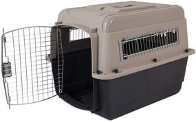 img 1 attached to 🐶 High-Quality Petmate Ultra Vari Kennel, Sturdy Dog Travel Crate, Quick Assembly, 28-Inch Length, Suitable for 25-30 lb Dogs, Taupe/Black