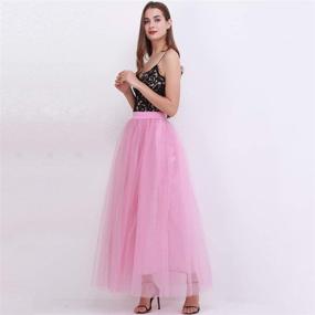 img 2 attached to Womens Laryers Tulle Skirt Elastic