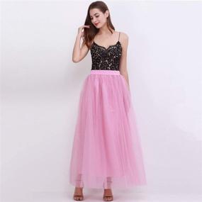 img 1 attached to Womens Laryers Tulle Skirt Elastic