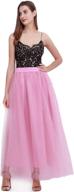 womens laryers tulle skirt elastic logo