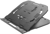 🖥️ lenovo 2-in-1 laptop stand: ergonomic design, 10 adjustable tilt angles, ventilated, non-slip – portable stand, gxf0x02619, black logo