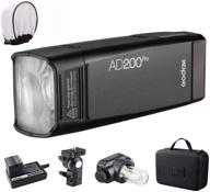 💡 godox ad200pro версия godox ad200 pro - мощный и универсальный 200ws 2.4g вспышка-стробоскоп с высокоскоростной синхронизацией, длительным временем работы и легким дизайном. логотип