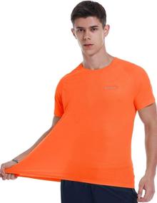 img 2 attached to 🏃 Moisture Wicking Short Sleeve Athletic T-Shirt for Men - Dry Fit Workout Running Shirts