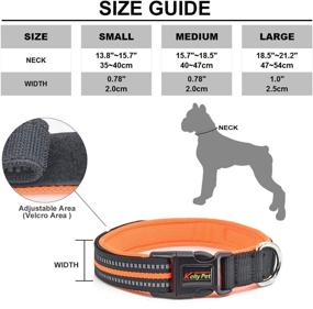 img 2 attached to 🐶 Fas Plus Reflective Dog Collar for Small, Medium, and Large Dogs - Nylon Adjustable Pet Collars with Buckle and Velcro