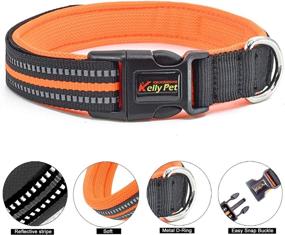 img 3 attached to 🐶 Fas Plus Reflective Dog Collar for Small, Medium, and Large Dogs - Nylon Adjustable Pet Collars with Buckle and Velcro