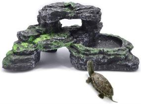 img 4 attached to PINVNBY Turtle Dock: Premium Basking Platform 🐢 for Aquarium Reptiles, Turtles, Frogs, Newts, and Salamanders